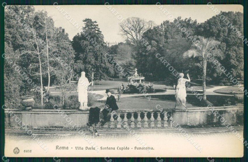 Roma Città Villa Doria Fontana Cupido cartolina QT2169 – fronte