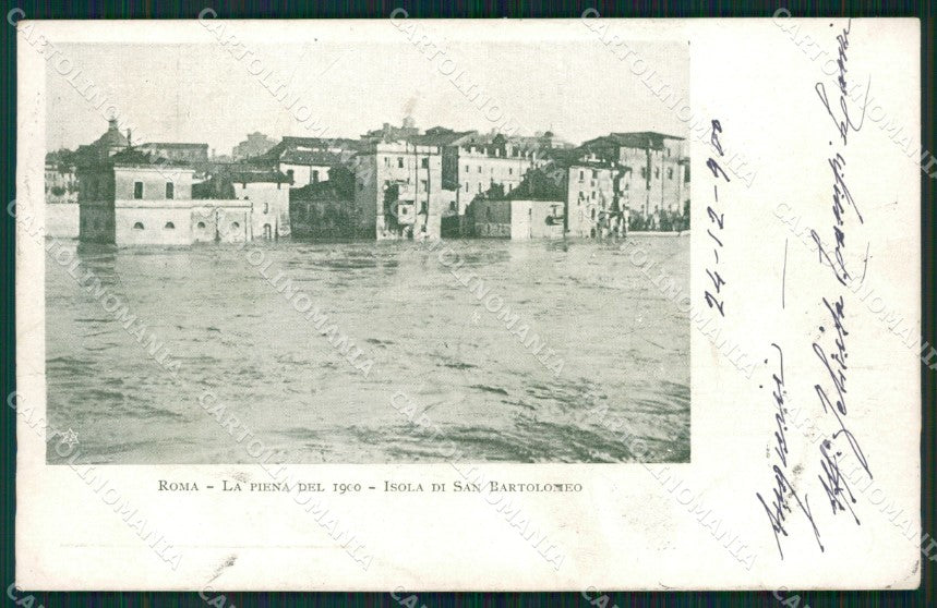 Roma Città Isola San Bartolomeo Alluvione cartolina QT2198 – fronte
