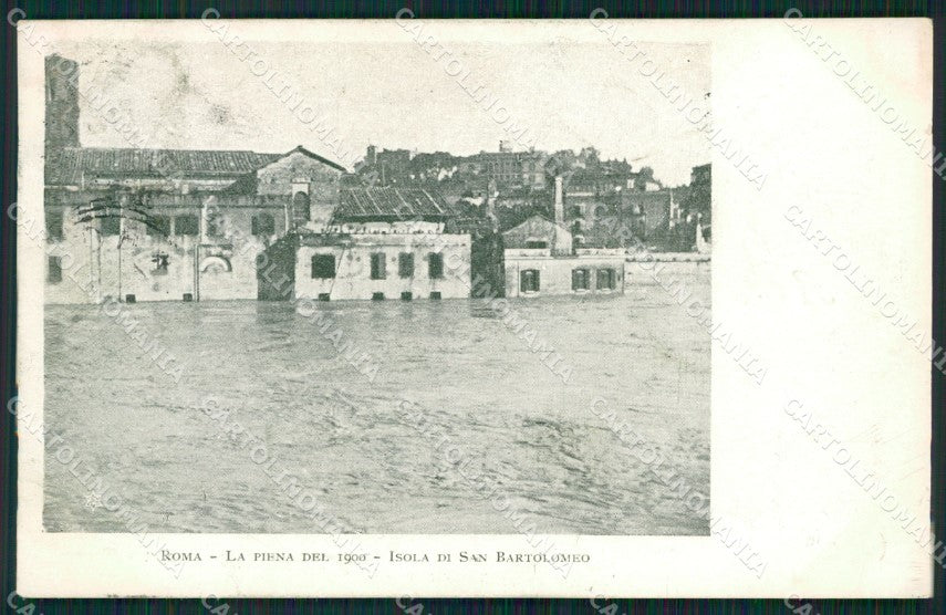 Roma Città Isola San Bartolomeo Alluvione cartolina QT2205 – fronte