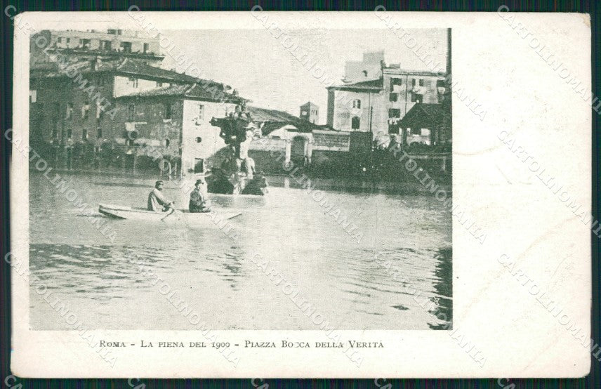 Roma Città Piazza Bocca della Verità Alluvione cartolina QT2208 – fronte