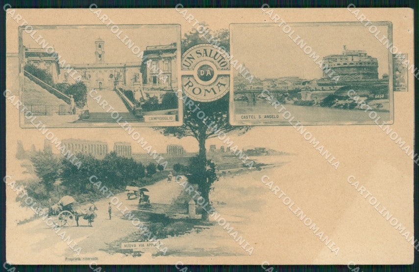 Roma Città Saluti da FORI cartolina QT2213 – fronte
