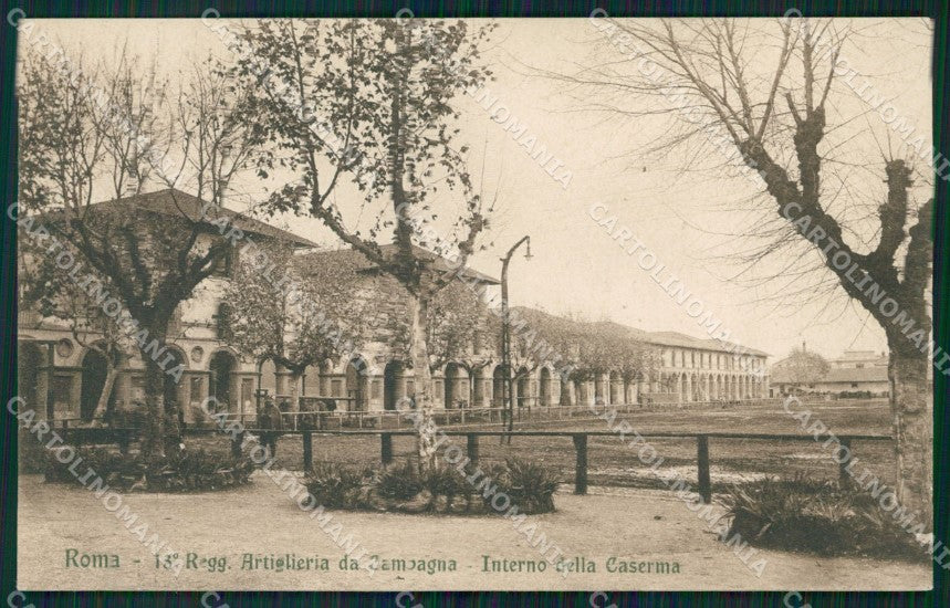 Roma Città Caserma Militari Artiglieria cartolina QT2218 – fronte