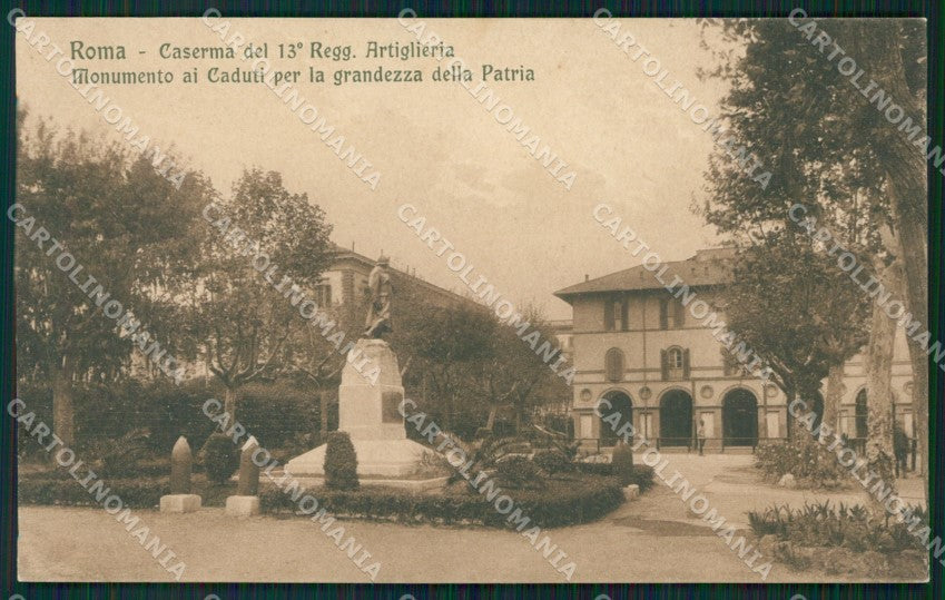 Roma Città Caserma Militari Artiglieria cartolina QT2220 – fronte