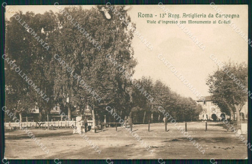 Roma Città Caserma Militari Artiglieria cartolina QT2221 – fronte