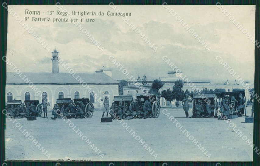 Roma Città Caserma Militari Artiglieria cartolina QT2222 – fronte