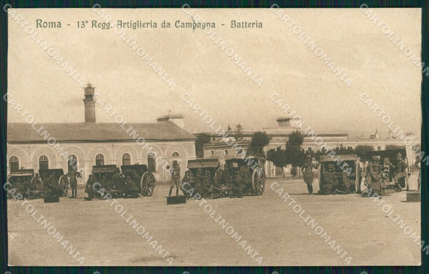 Roma Città Caserma Militari Artiglieria cartolina QT2223 – fronte