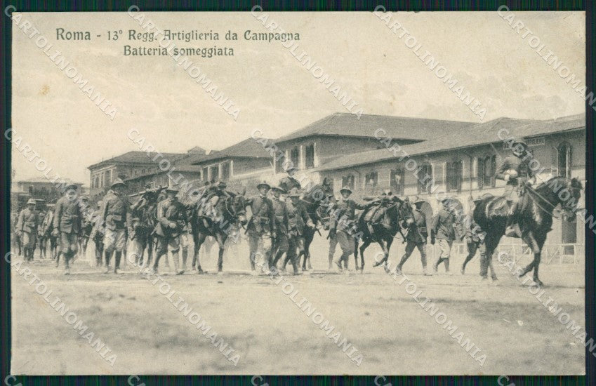 Roma Città Caserma Militari Artiglieria cartolina QT2227 – fronte