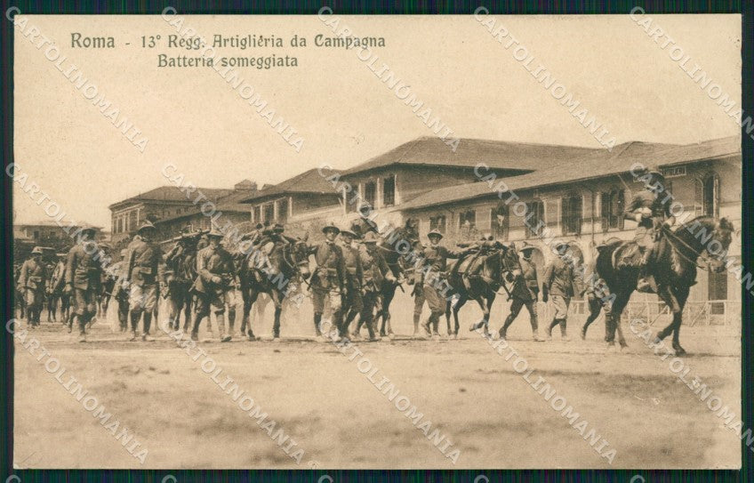 Roma Città Caserma Militari Artiglieria cartolina QT2228 – fronte
