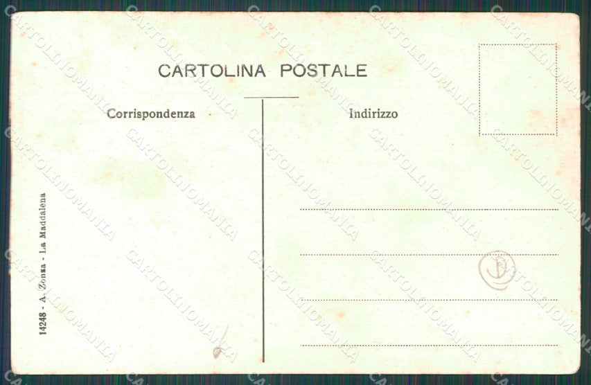 Sassari La Maddalena Caprera Garibaldi STRAPPINO cartolina QT2343 – retro