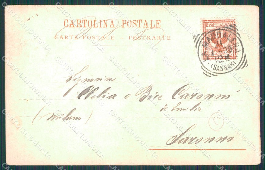 Sassari La Maddalena Marina Mangiavolpe cartolina QT2357 – retro