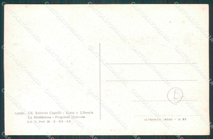 Sassari La Maddalena MACCHIA cartolina QT2369 – retro