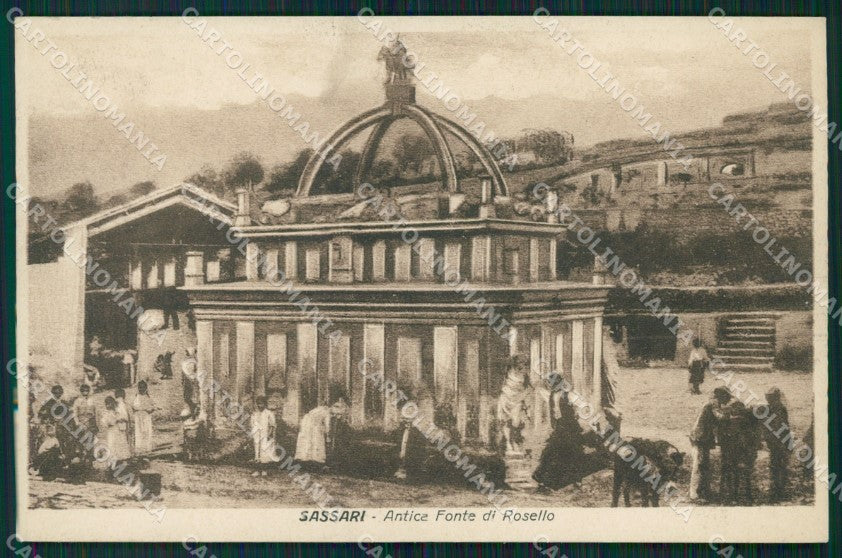 Sassari Città Fontana Rosello cartolina QT2387 – fronte