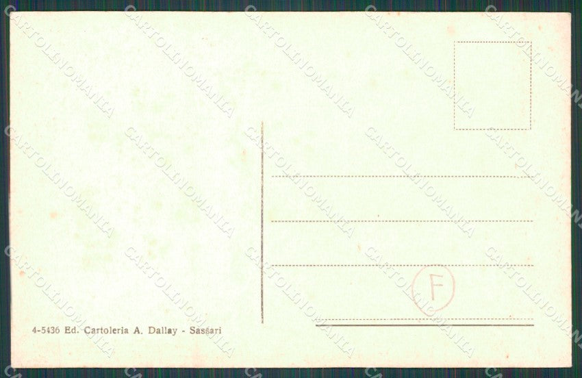 Sassari Città Chiaro di Luna cartolina QT2395 – retro