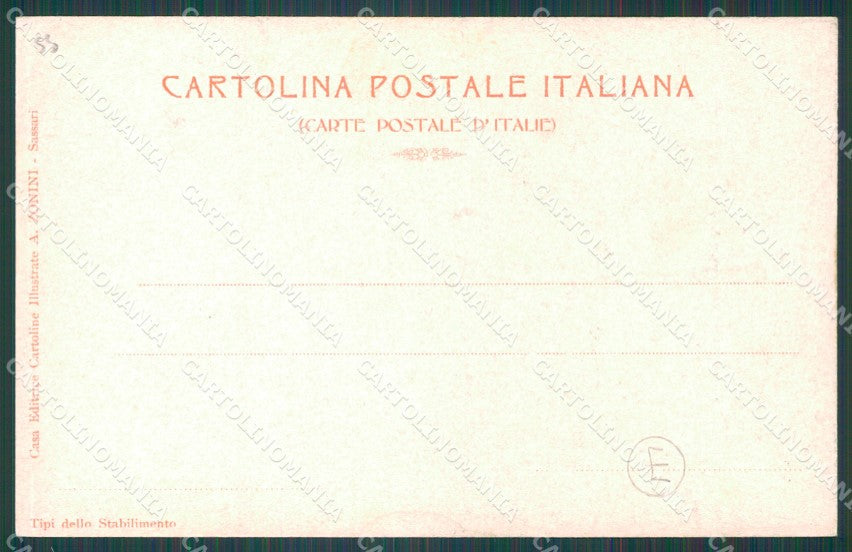 Sassari Olbia Tempio Pausania Costumi Militari cartolina QT2401 – retro