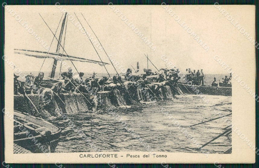 Cagliari Carloforte Pesca del Tonno cartolina QT2410 – fronte