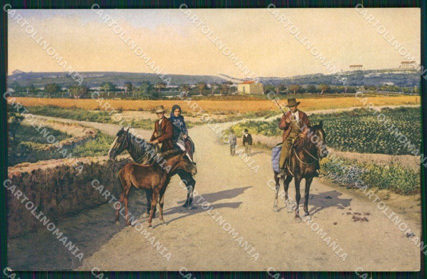 Sassari Portotorres Costumi cartolina QT2419 – fronte