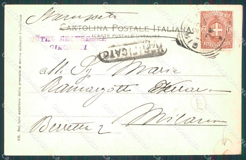 Cagliari Campidano Festa di Costumi Buoi STRAPPINI cartolina QT2435 – retro