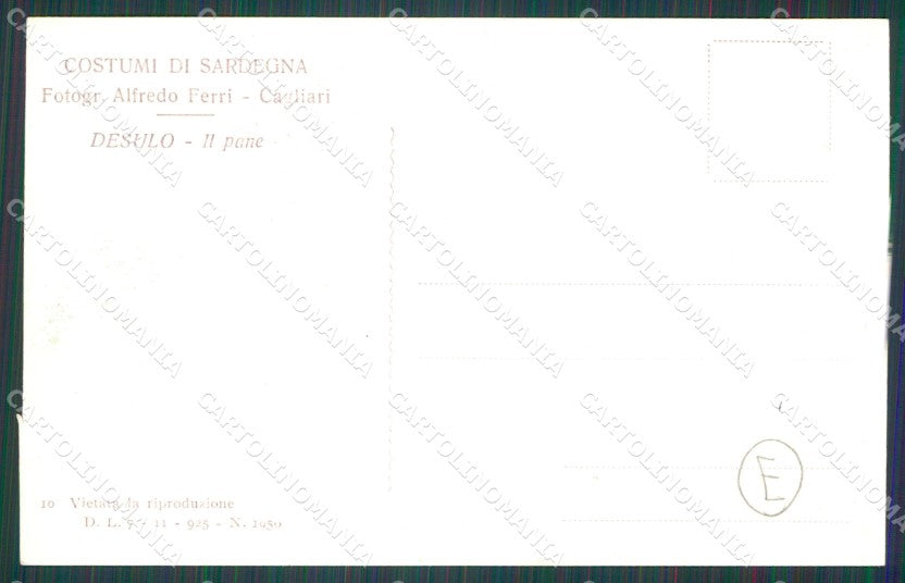 Nuoro Desulo Costumi Foto cartolina QT2436 – retro