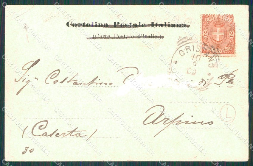 Cagliari Carbonia Iglesias Sulcis Costumi Carretti PIEGA ABRASA cartolina QT2444 – retro