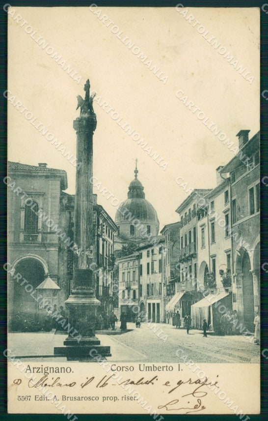 Vicenza Arzignano cartolina QT2452 – fronte