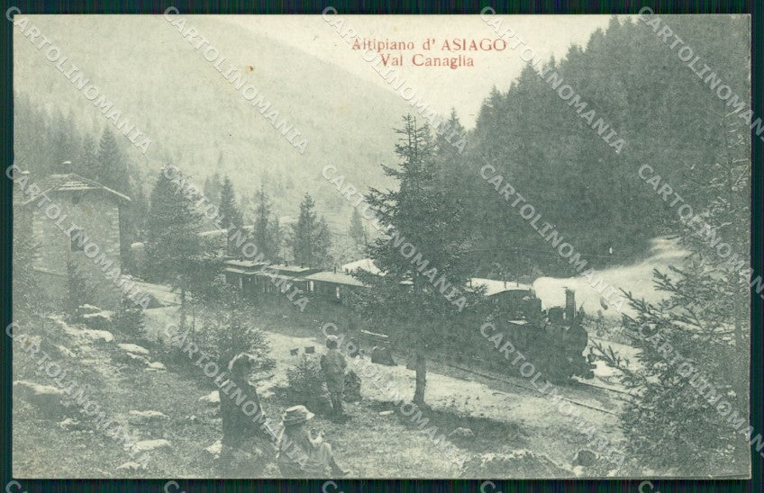 Vicenza Asiago Val Canaglia Treno cartolina QT2464 – fronte