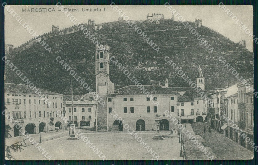 Vicenza Marostica PIEGA cartolina QT2478 – fronte