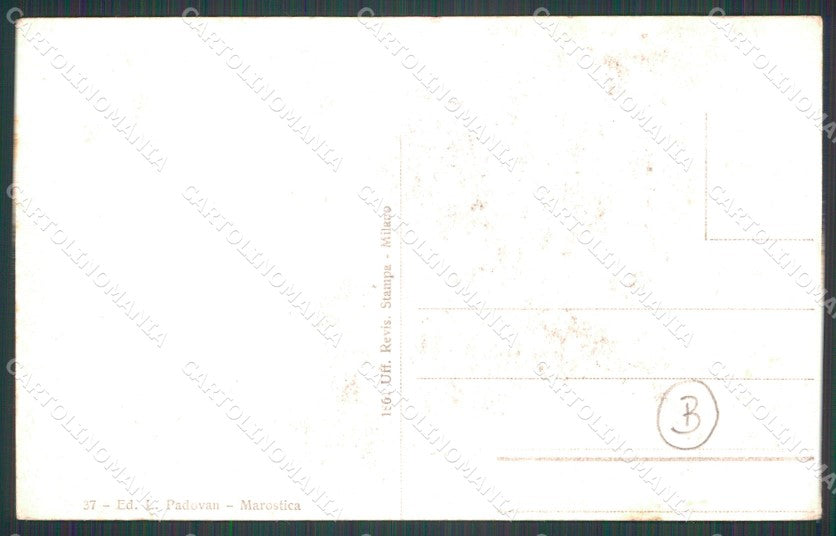 Vicenza Marostica PIEGA cartolina QT2478 – retro
