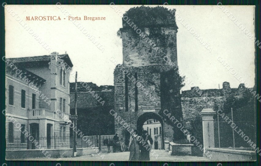 Vicenza Marostica Porta Breganze cartolina QT2482 – fronte