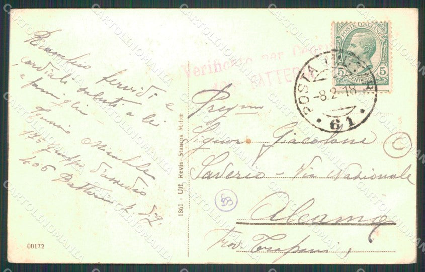 Vicenza Marostica Castello Scaligero cartolina QT2487 – retro