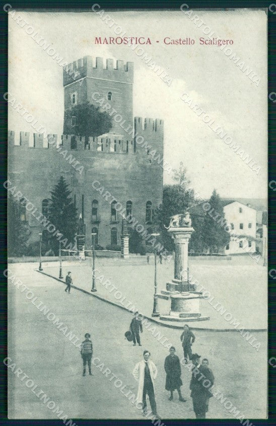 Vicenza Marostica Castello Scaligero cartolina QT2490 – fronte
