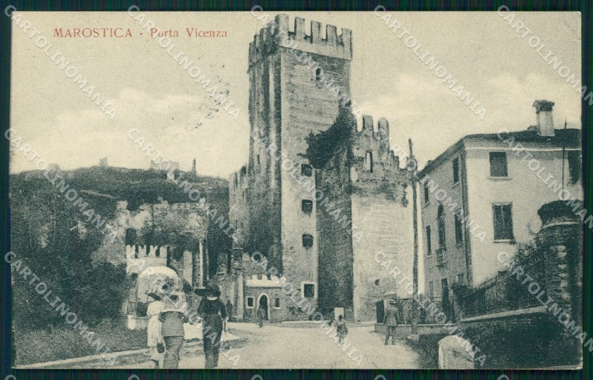Vicenza Marostica Porta Vicenza cartolina QT2495 – fronte