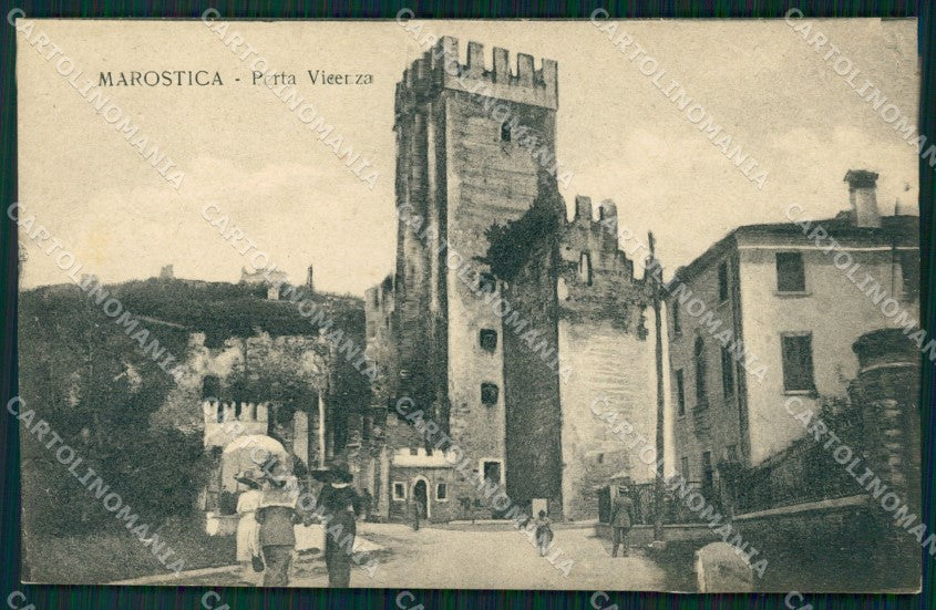 Vicenza Marostica Porta Vicenza cartolina QT2500 – fronte