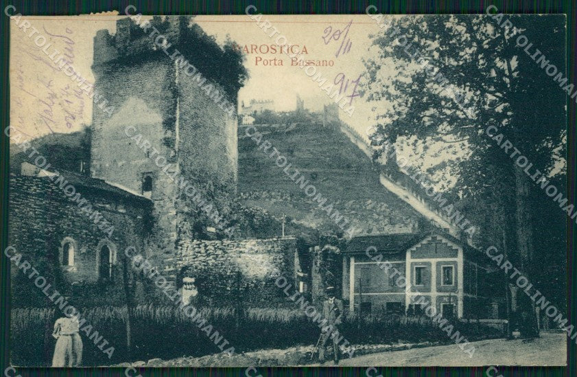Vicenza Marostica Porta Bassano cartolina QT2502 – fronte