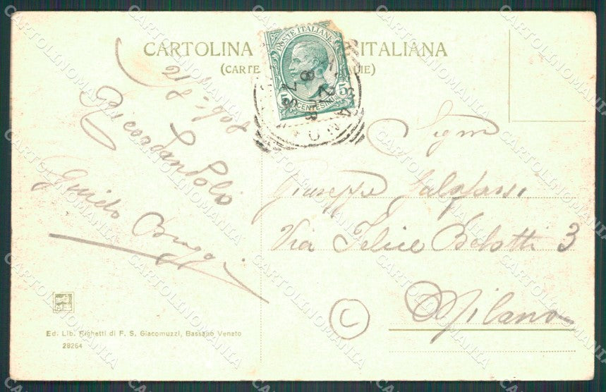 Vicenza Bassano Cà Priuli cartolina QT2505 – retro