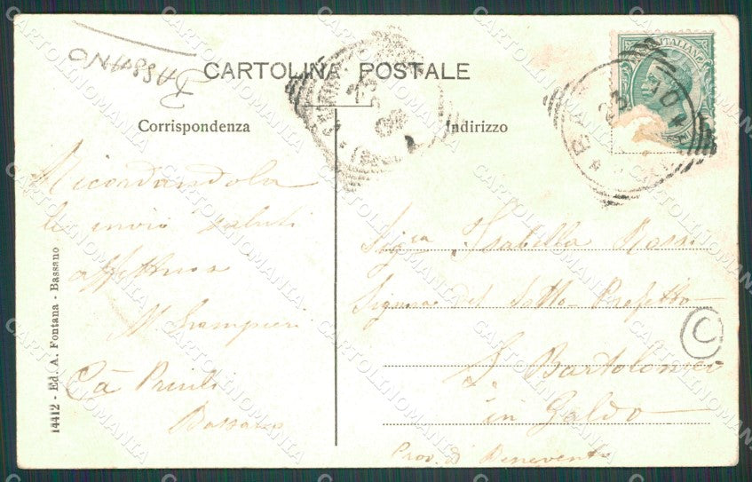 Vicenza Bassano Cà Priuli cartolina QT2508 – retro