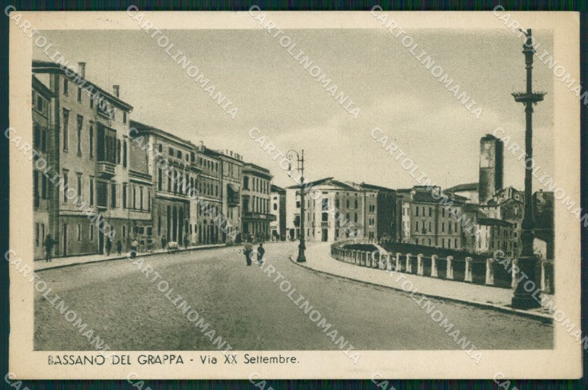 Vicenza Bassano del Grappa PIEGA cartolina QT2514 – fronte