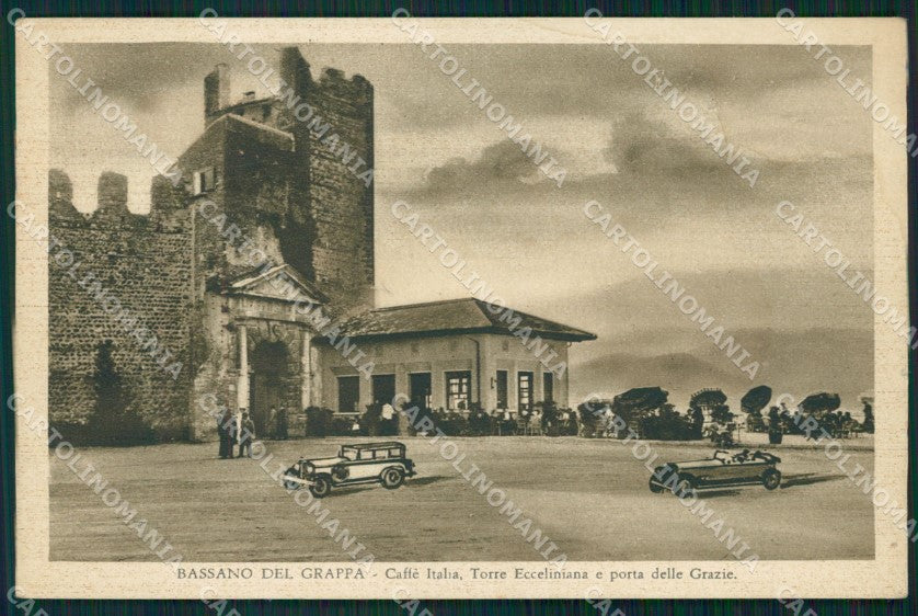 Vicenza Bassano del Grappa Porta delle Grazie Auto cartolina QT2520 – fronte