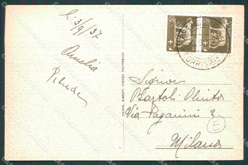 Vicenza Bassano del Grappa Porta delle Grazie Auto cartolina QT2520 – retro