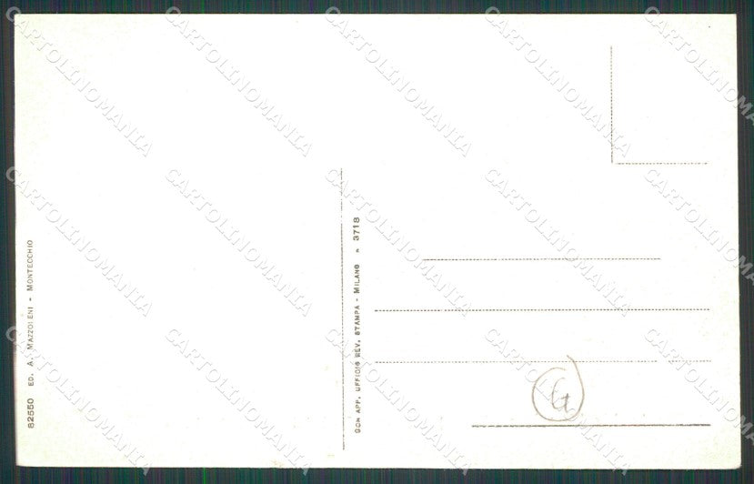 Vicenza Montecchio Maggiore Tram cartolina QT2527 – retro