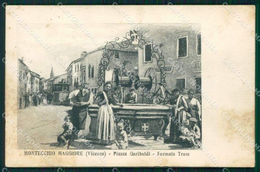 Vicenza Montecchio Maggiore Tram MACCHIE cartolina QT2528 – fronte