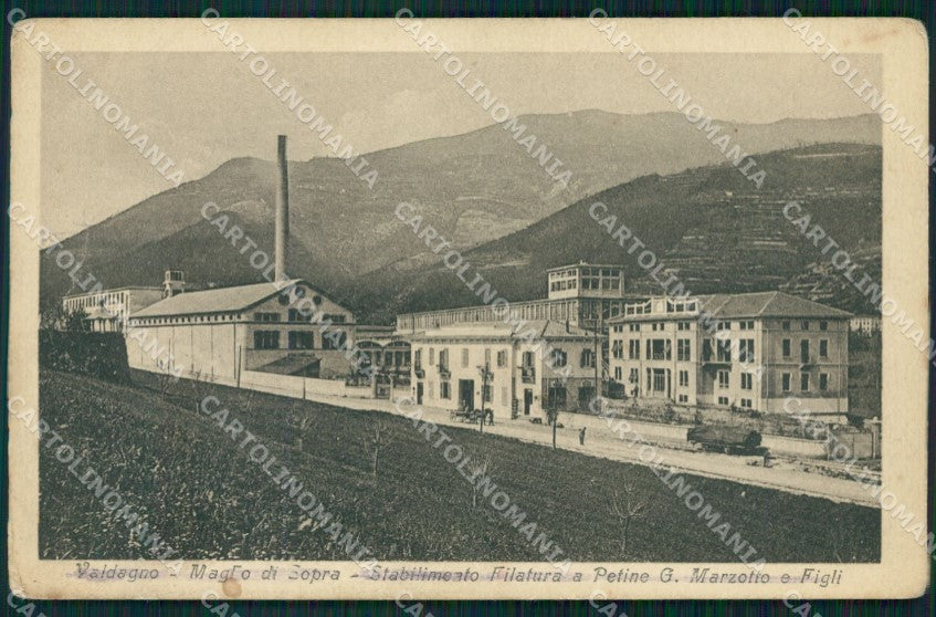 Vicenza Valdagno Maglio di Sopra Stabilimento Marzotto cartolina QT2530 – fronte
