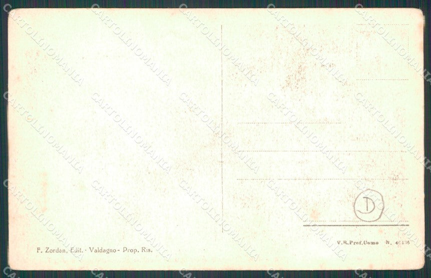 Vicenza Valdagno Maglio di Sopra Stabilimento Marzotto cartolina QT2530 – retro