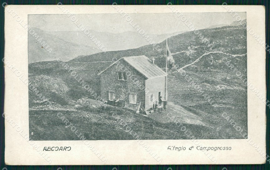 Vicenza Recoaro Rifugio di Campogrosso PIEGHINA cartolina QT2537 – fronte