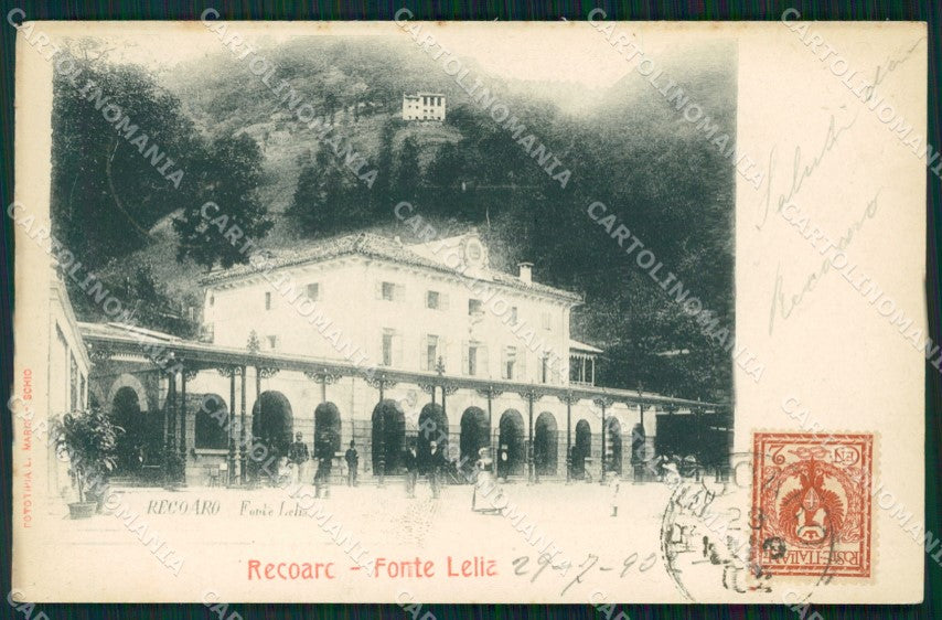 Vicenza Recoaro Fonte Lelia cartolina QT2541 – fronte