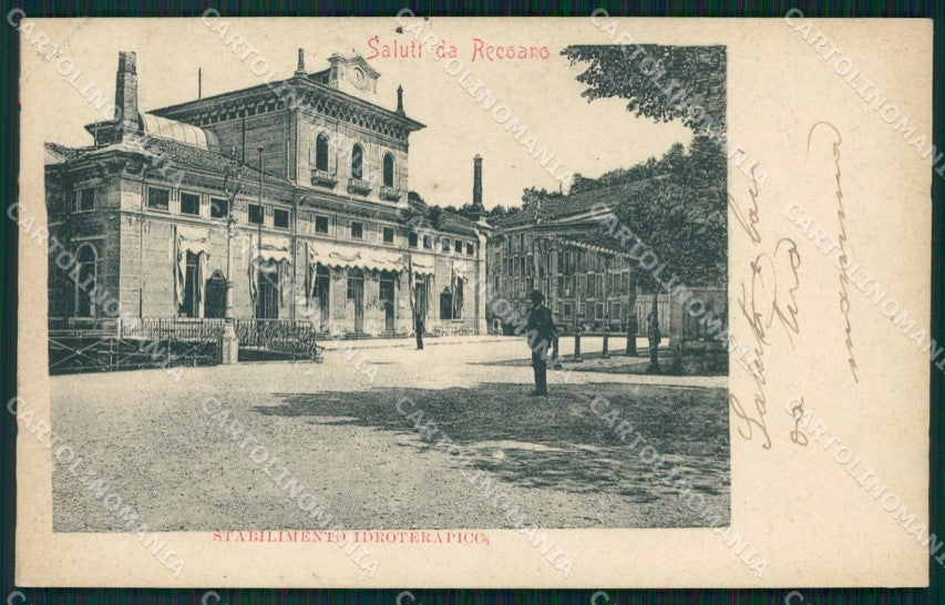 Vicenza Recoaro Stabilimento Idroterapico PIEGA cartolina QT2544 – fronte