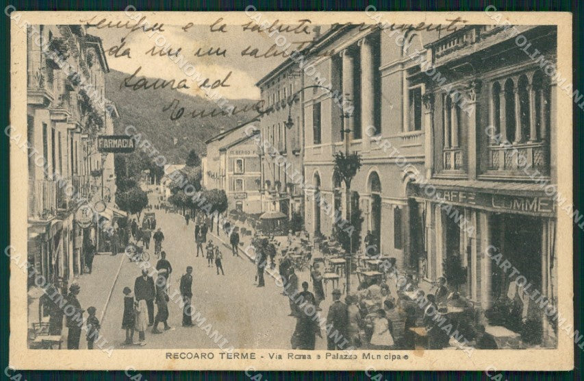 Vicenza Recoaro Terme Municipio cartolina QT2559 – fronte
