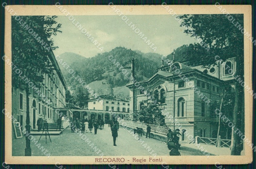 Vicenza Recoaro Regie Fonti STRAPPINI cartolina QT2569 – fronte