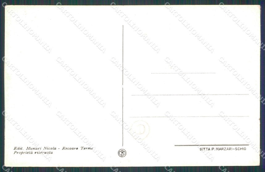 Vicenza Recoaro cartolina QT2570 – retro