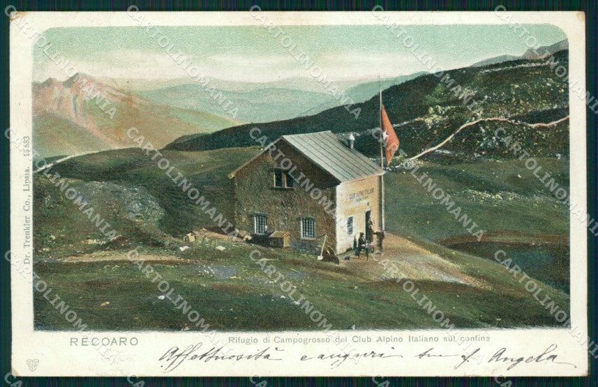 Vicenza Recoaro Rifugio di Campogrosso Cai cartolina QT2596 – fronte