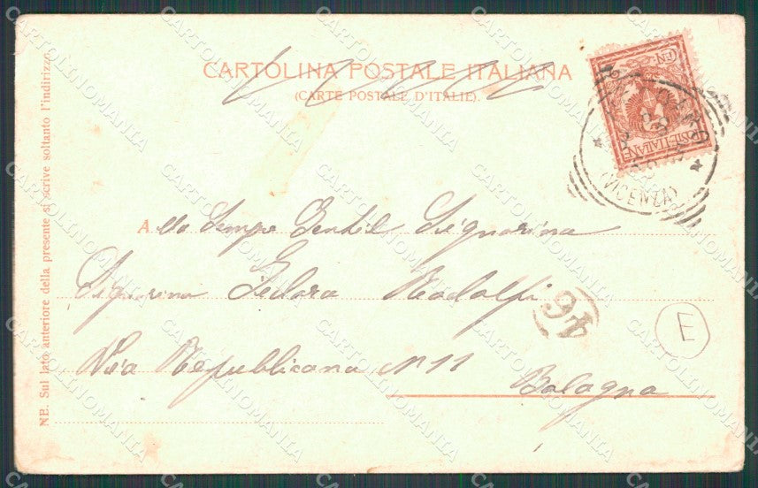 Vicenza Recoaro PIEGHE cartolina QT2598 – retro